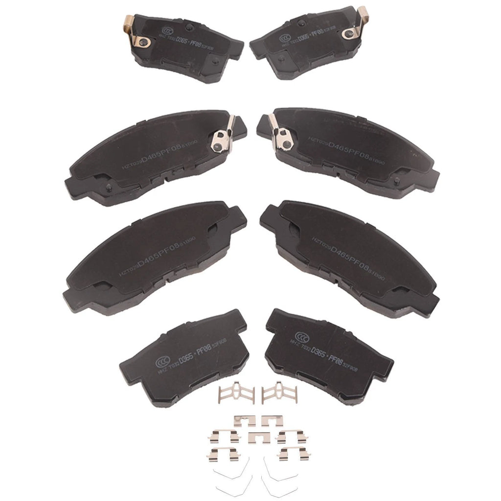 Set of 8 Ceramic Brake Pads for Acura EL Honda Accord Civic