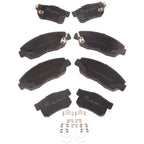 Set of 8 Ceramic Brake Pads for Acura EL Honda Accord Civic
