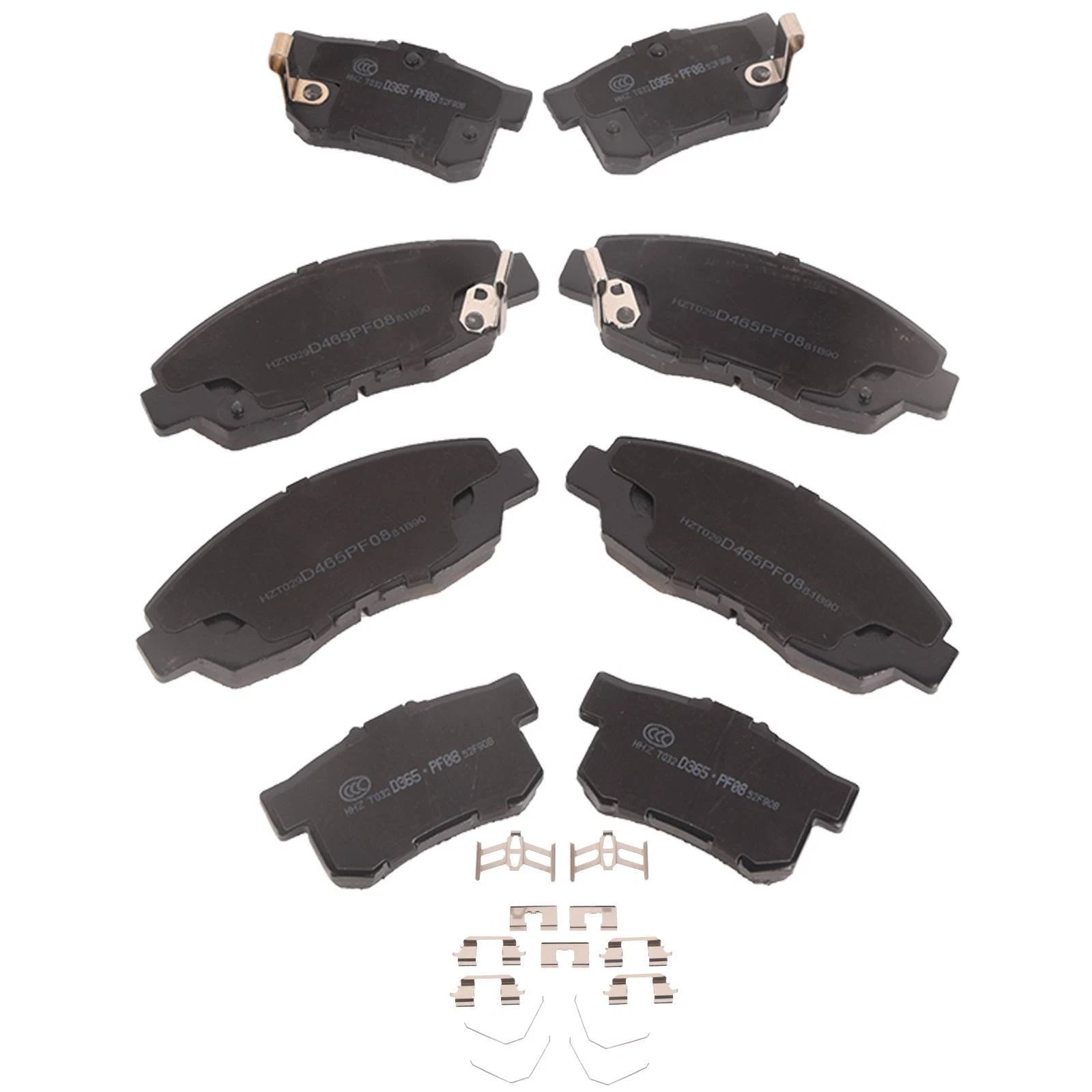 Set of 8 Ceramic Brake Pads for Acura EL Honda Accord Civic