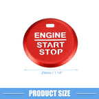 Ignition Button Cover Decal for Ford Mustang (2015–2021) Red