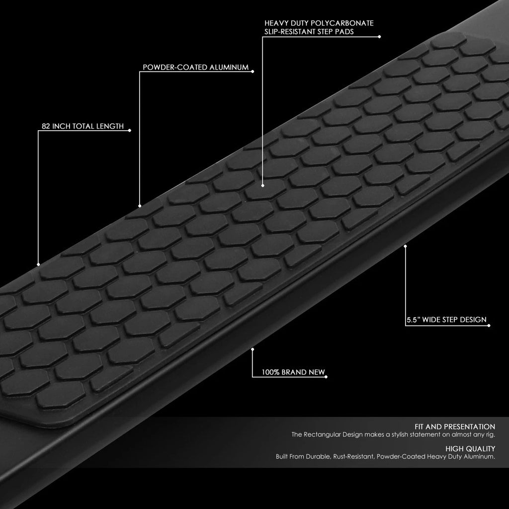 Set of 2 Aluminum Running Boards for Ram Truck Quad Cab (2009–2022)