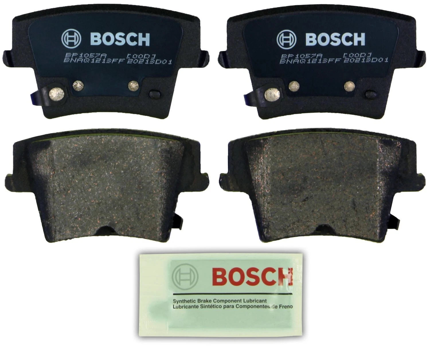 Bosch QuietCast Rear Brake Pads w/ Hardware for