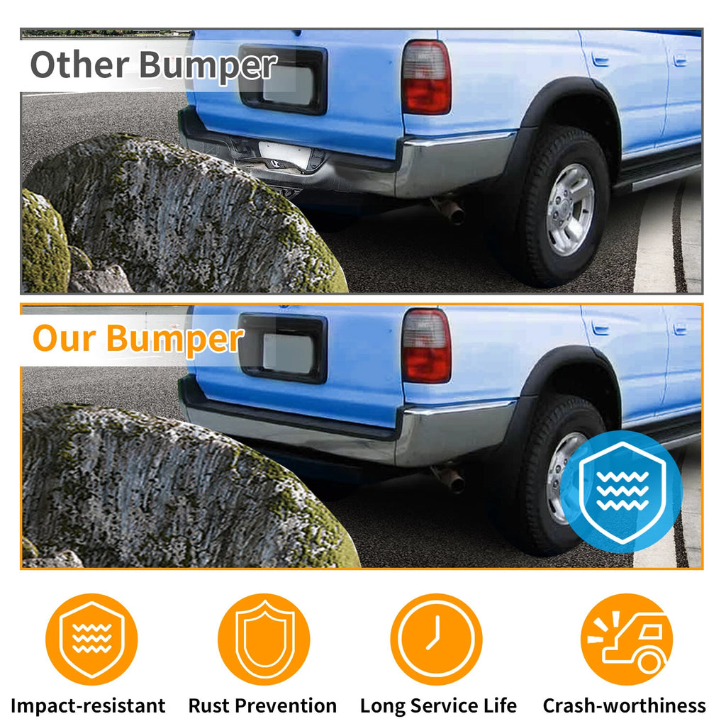 Steel Rear Step Bumper Face Bar for Toyota 4Runner (1996–1998) #TO1102219