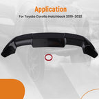Rear Trunk Wing for Toyota Corolla Hatchback (2019-2022) ABS Black