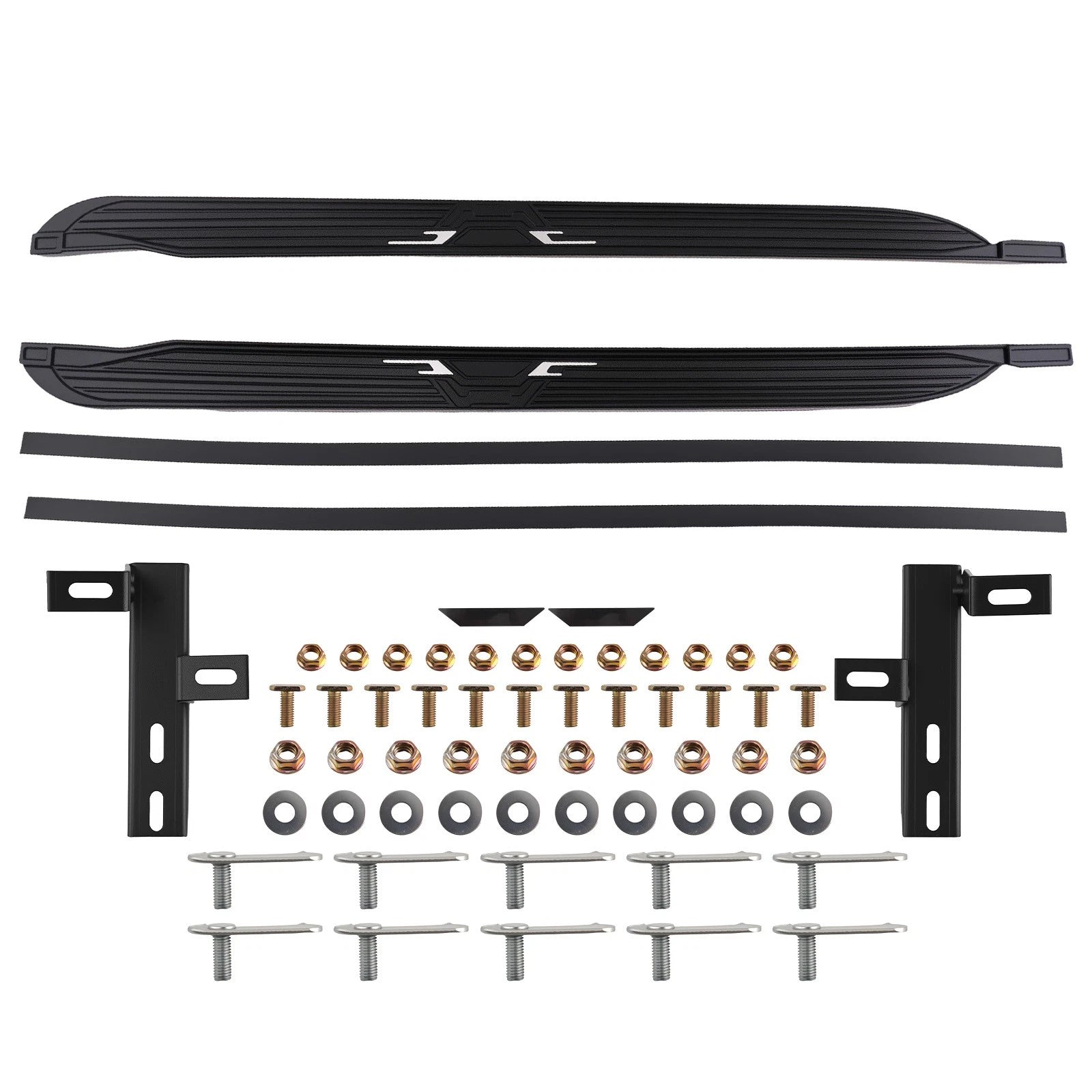 Aluminum Running Boards for VW Atlas (2018–2024) Black Pair