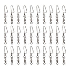 30x Fish Ball Bearing Swivels Snap Coastlock Fishing Line Connector
