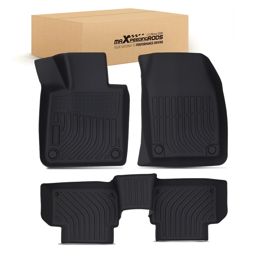 Set of 4 Black Waterproof TPE Floor Mats for Volvo S60 (2019–2025)