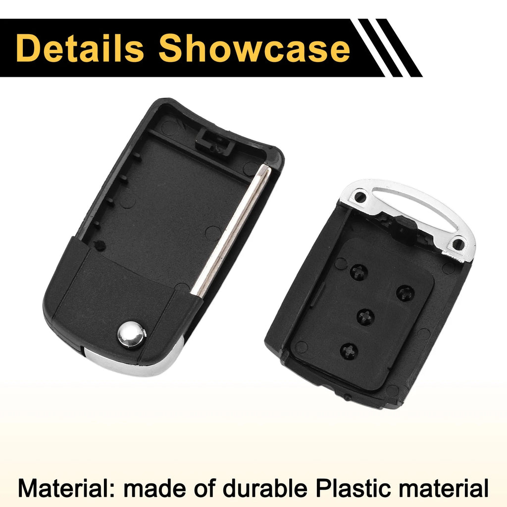 2 Button Key Fob Shell Case for Toyota RAV4 (2013–2015) Black