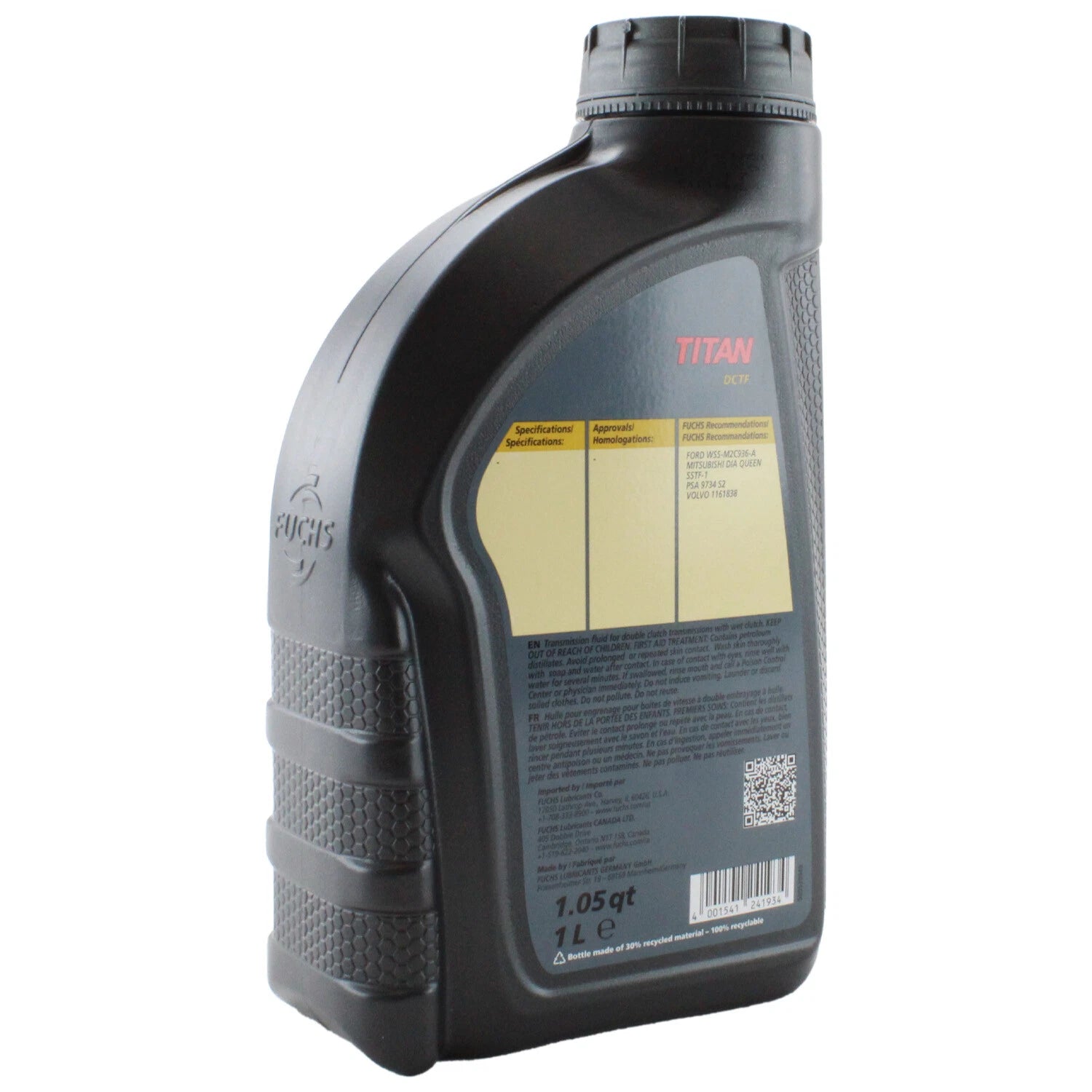 Fuchs TITAN DCTF Double Clutch Transmission Fluid 1L for BMW MB Porsche (2010–2023)
