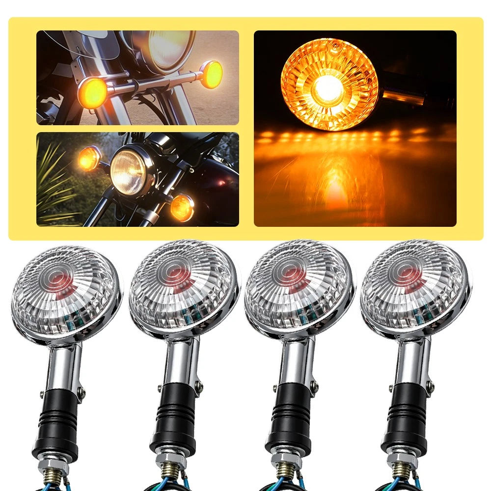 4X Turn Signal Light Indicator for Yamaha XV400, XV250, XV535, V-MAX1200