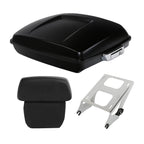 Razor Trunk Backrest Mount Rack for Harley Touring (2014–2025) Black Denim