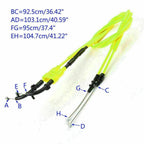 Throttle Cable for Yamaha MT-07 (2014–2021) - Yellow, Push/Pull Wire