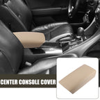 Center Console Lid Armrest Cover for Honda Accord (2003–2007) Faux Leather Beige
