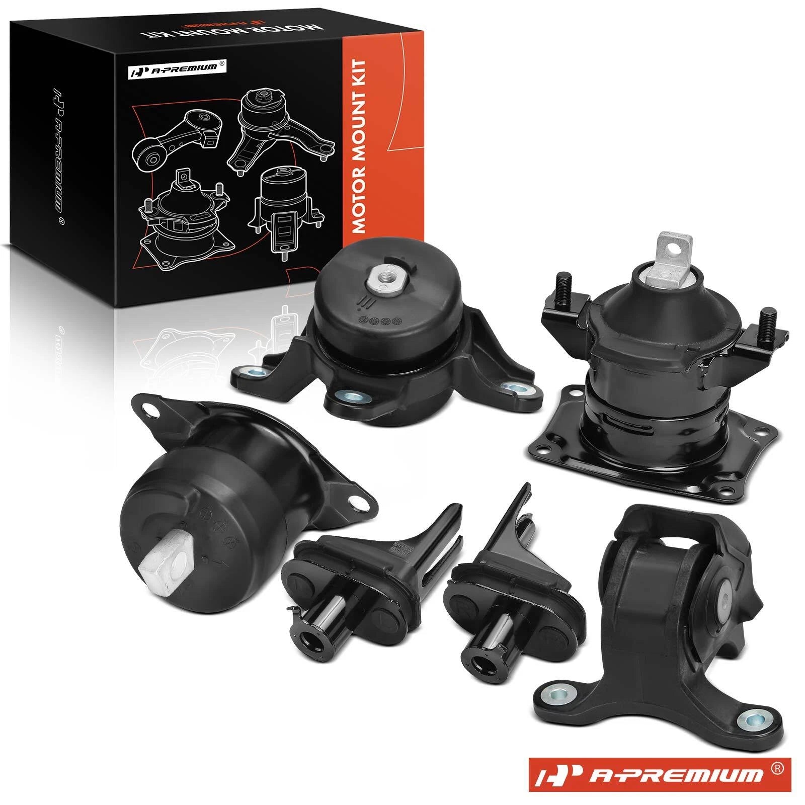 6X Engine Motor & Suspension Subframe Mount for Honda Accord (2003–2007)