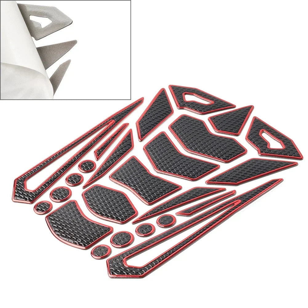 Motorcycle Oil Fuel Tank Pad Cover Guard Protector Decal Sticker Grip