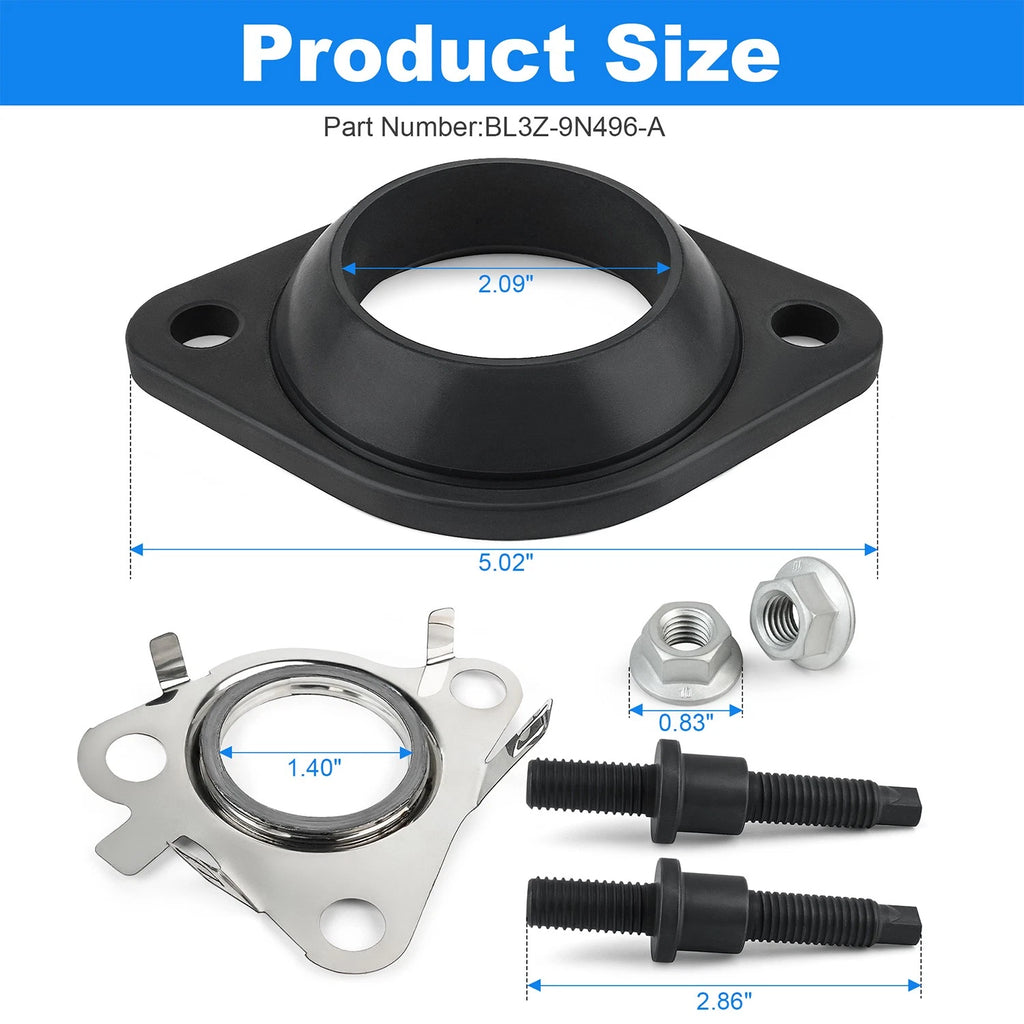 Catalytic Converter Adapter & Gasket Kit BL3Z9N496A for Ford EcoBoost V6 (2011–2019)