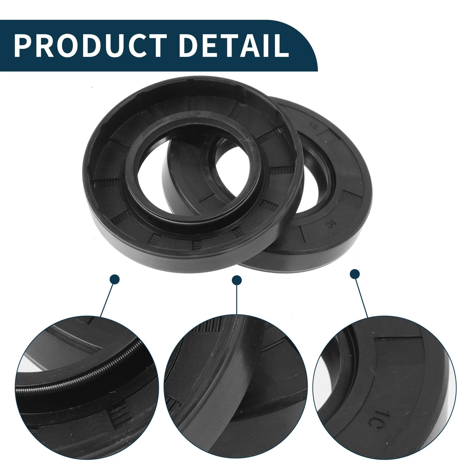 Set of 5 Oil Seal Rotary Shaft Seal NBR Rubber 40x72x12mm