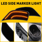 Full LED Front Smoke White Side Marker for Cadillac Escalade Yukon XL (2021–2023)