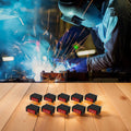 Set of 10 Rocker Switches with Red LEDs for Enhanced Visibility