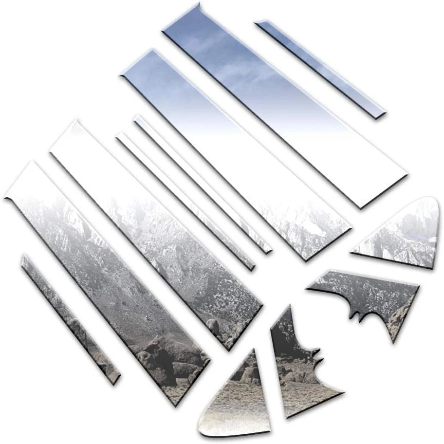 Stainless Steel Pillar Post Trim Kit for Toyota Prius C (2012–2019)
