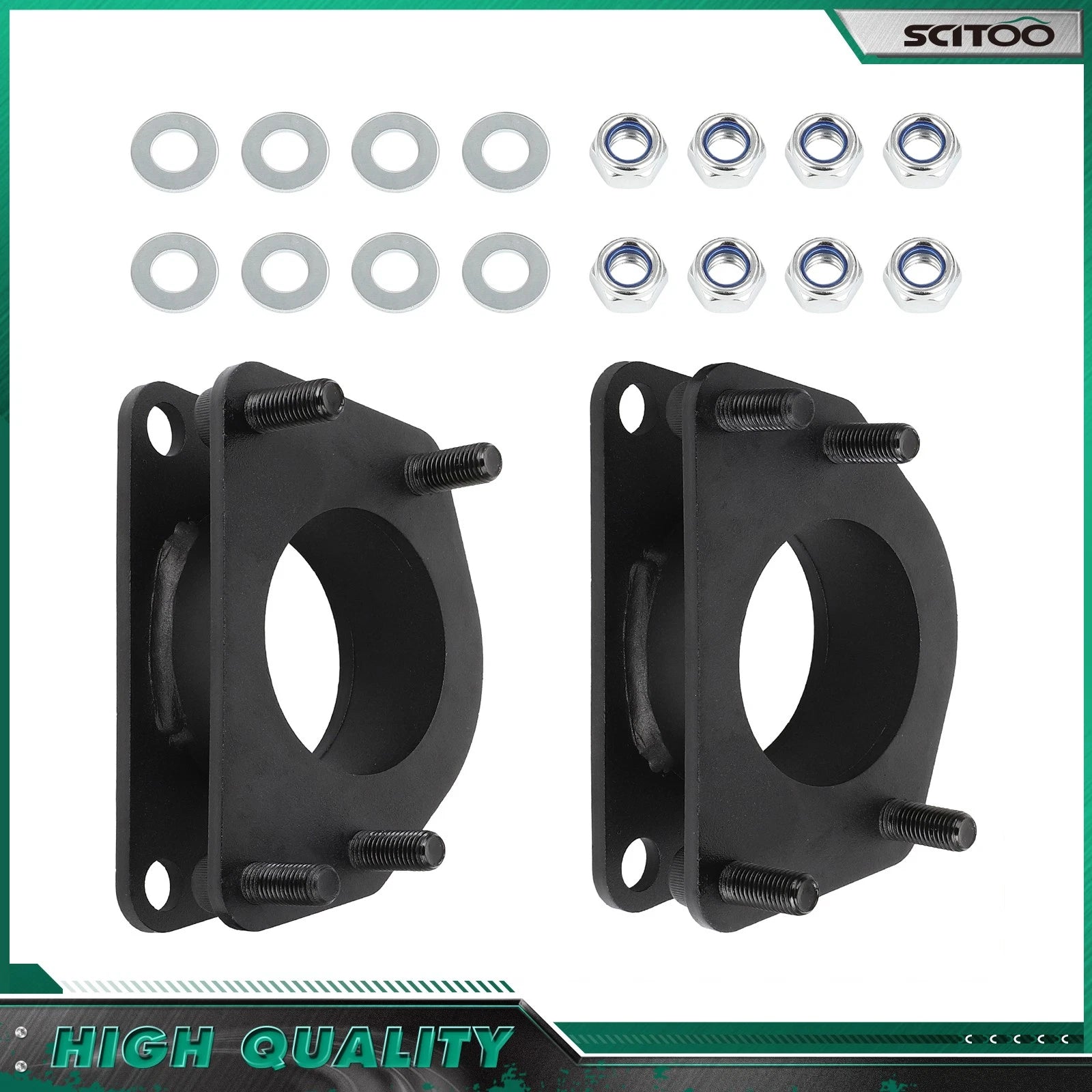 Set of 4 Lift 2" Front 2" Rear Steel Leveling Kit for Jeep Liberty (2008–2012)