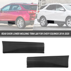 Set of 2 Rear Left & Right Side Door Lower Molding Trim for Chevy Equinox (2018–2020)