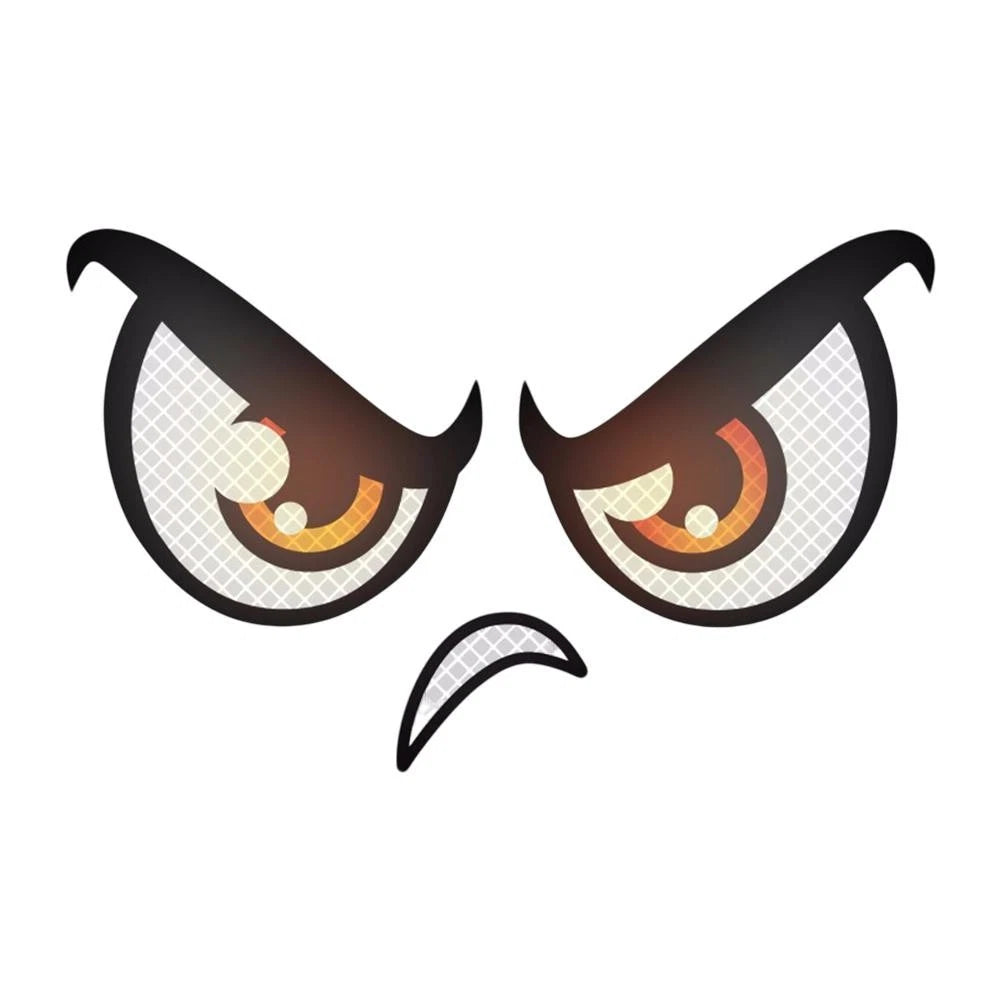 Reflective Eye Patch Set for Lawn Mower (Fun, Cartoon Designs)