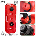 5 Gallon Fuel Pack Gas Can Tank for Jeep Offroad ATV (Lock)