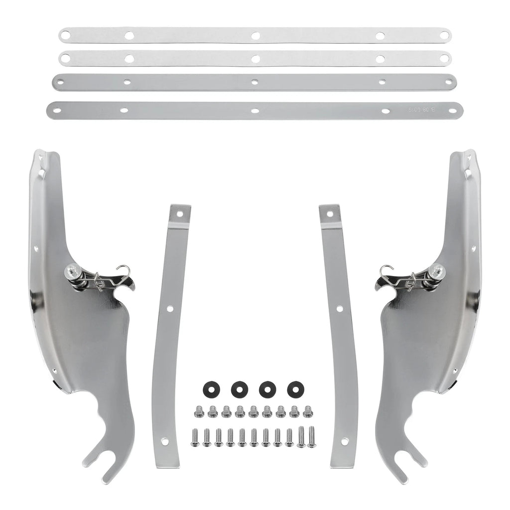 Chrome Windshield Mount Bracket for Harley Heritage Softail (2016–2023)