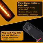 Side Marker Fender Light for BMW 5 Series E39 (1995–2003) Smoky Black Lens 1 Pair