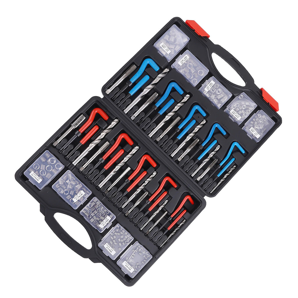 Helicoil Thread Repair Kit 320-Piece for Automotive (SAE & Metric)