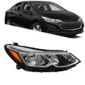 Headlight for Chevrolet Cruze Sedan (2016–2019) Halogen Chrome Right