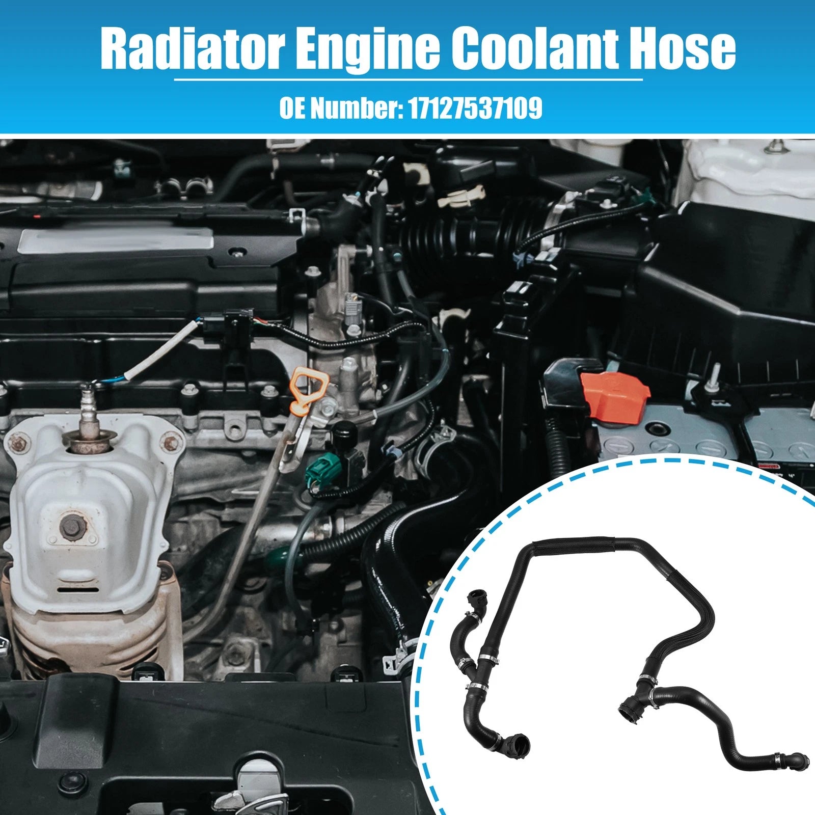 Radiator Coolant Inlet Hose for BMW X5 (2007) No. 17127537109