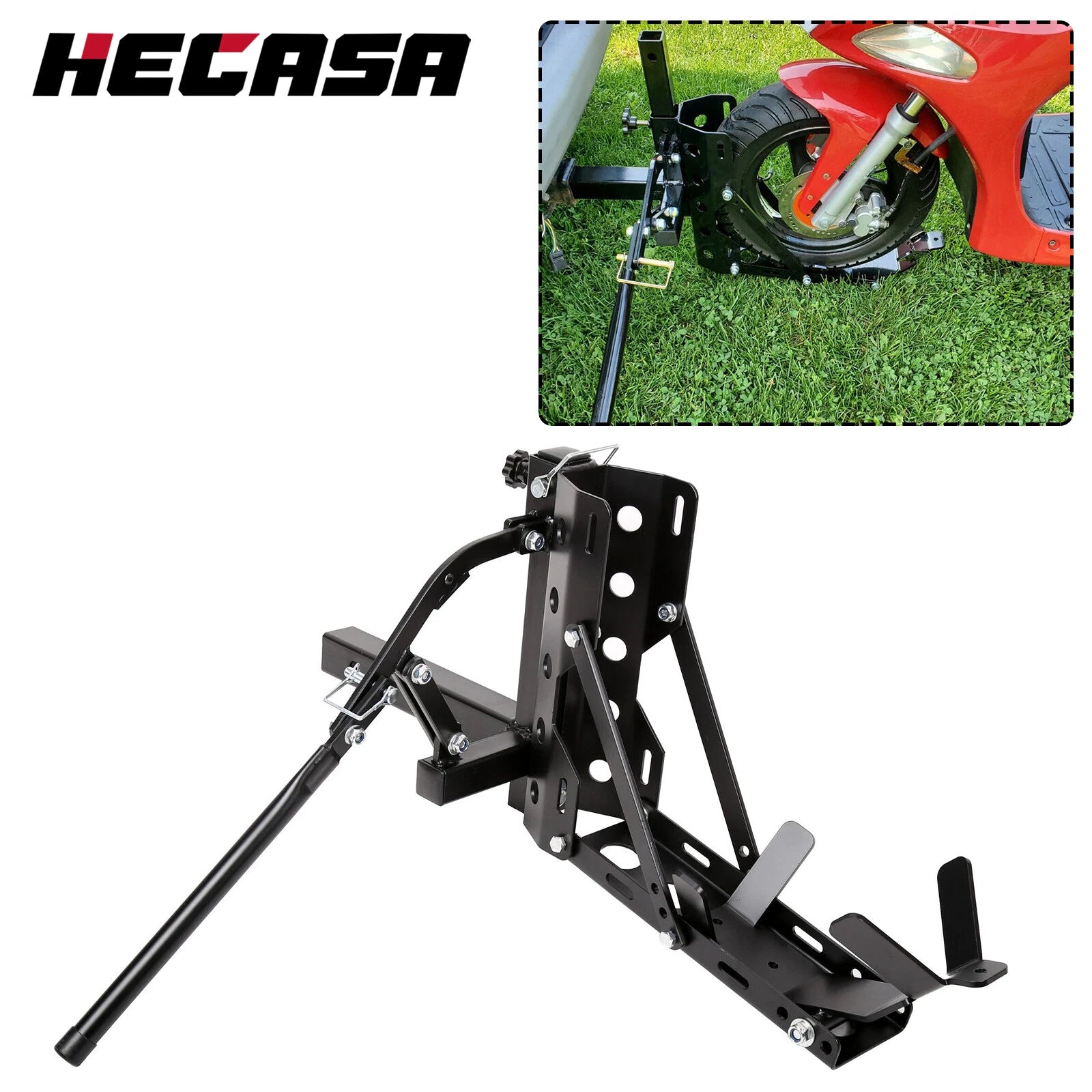Portable Motorcycle Trailer Carrier for Universal Models (800 lbs Capacity)