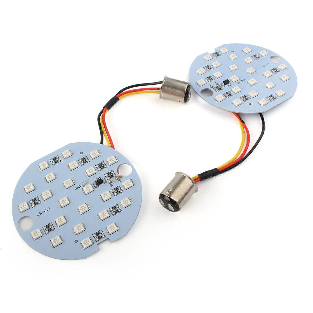 2X 1157 BAY15D 30LED Turn Signal/Daytime Running Light for Harley Models