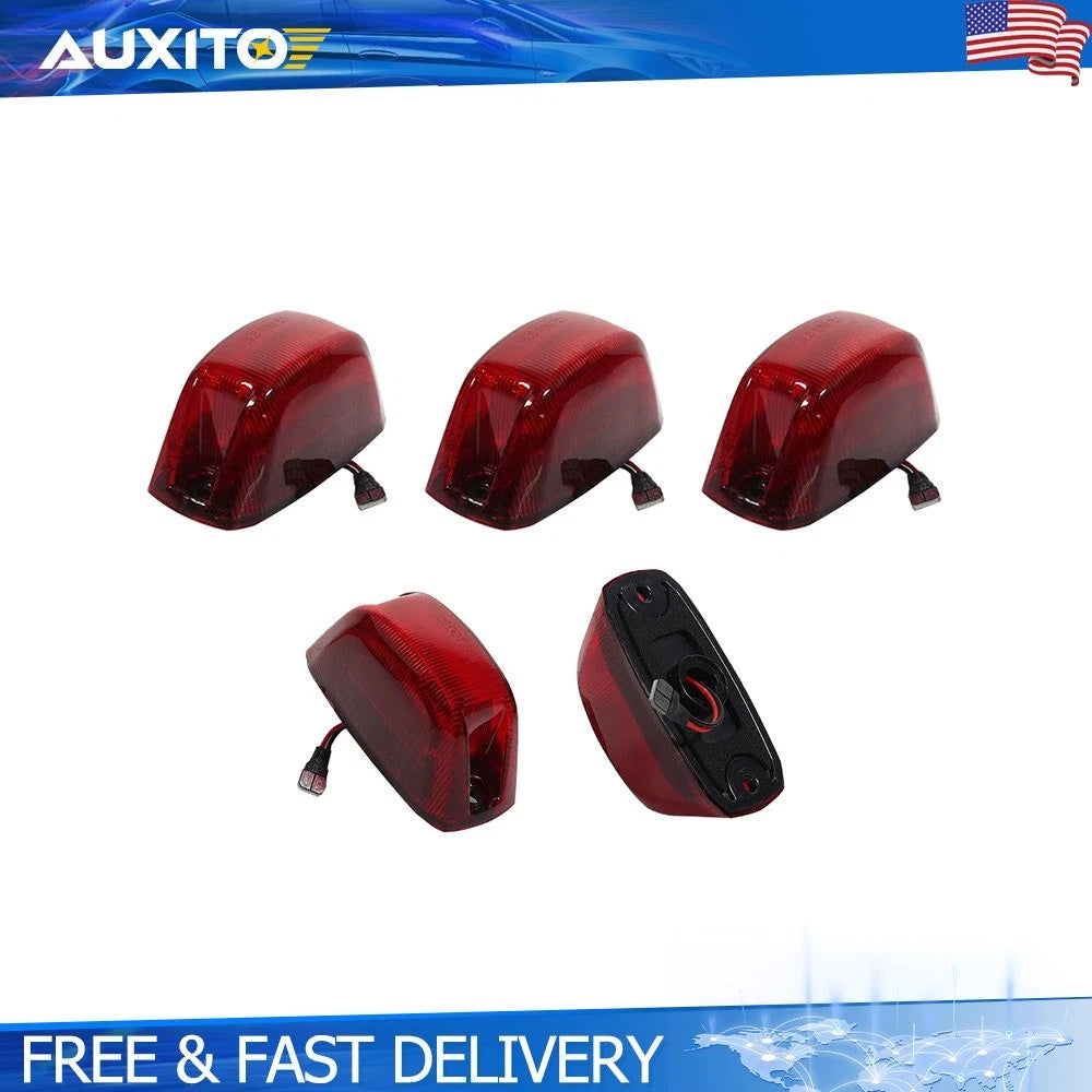 Set of 5X Rear LED Cab Roof Red Lights for Dodge RAM Promaster 1500 2500 3500 (2014–2023)