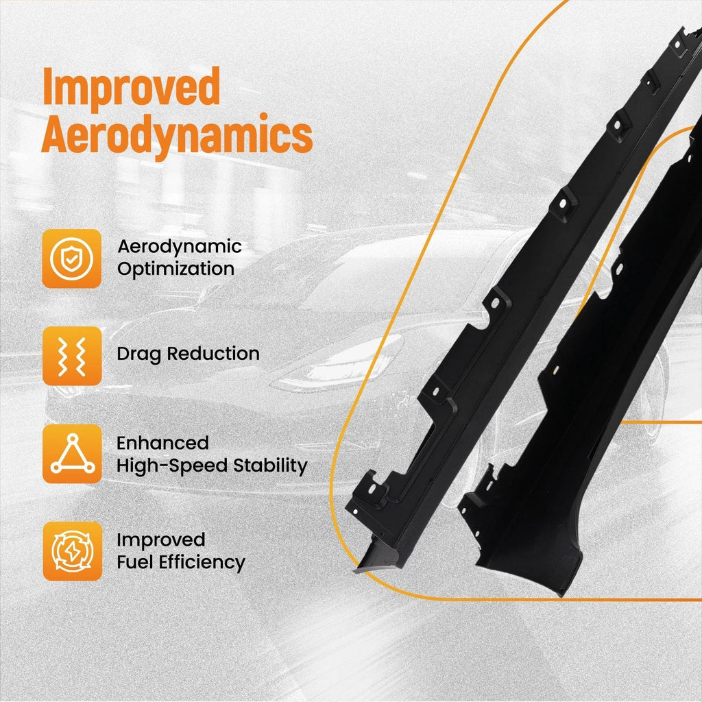 Side Skirt Extension Panels for BMW F10 5 Series Sedan (2011–2016) M5 Style