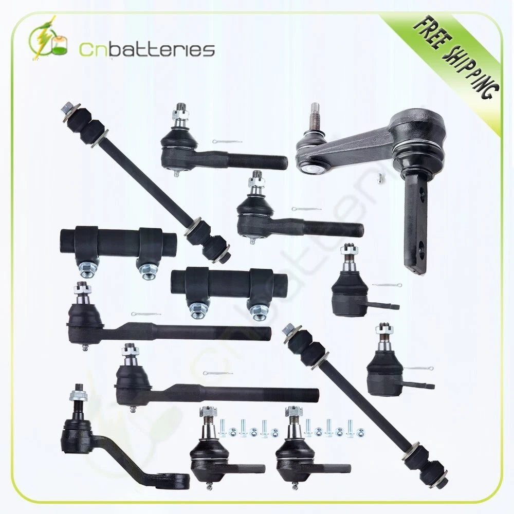 Set of 4 Front Ball Joints & Tie Rod Adjusting Sleeves for Dodge Ram 1500 (2014–2018)