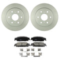 Set of 2 Bosch QuietCast Rear Rotors & TRW Pro Ceramic Pads for Escalade ESV