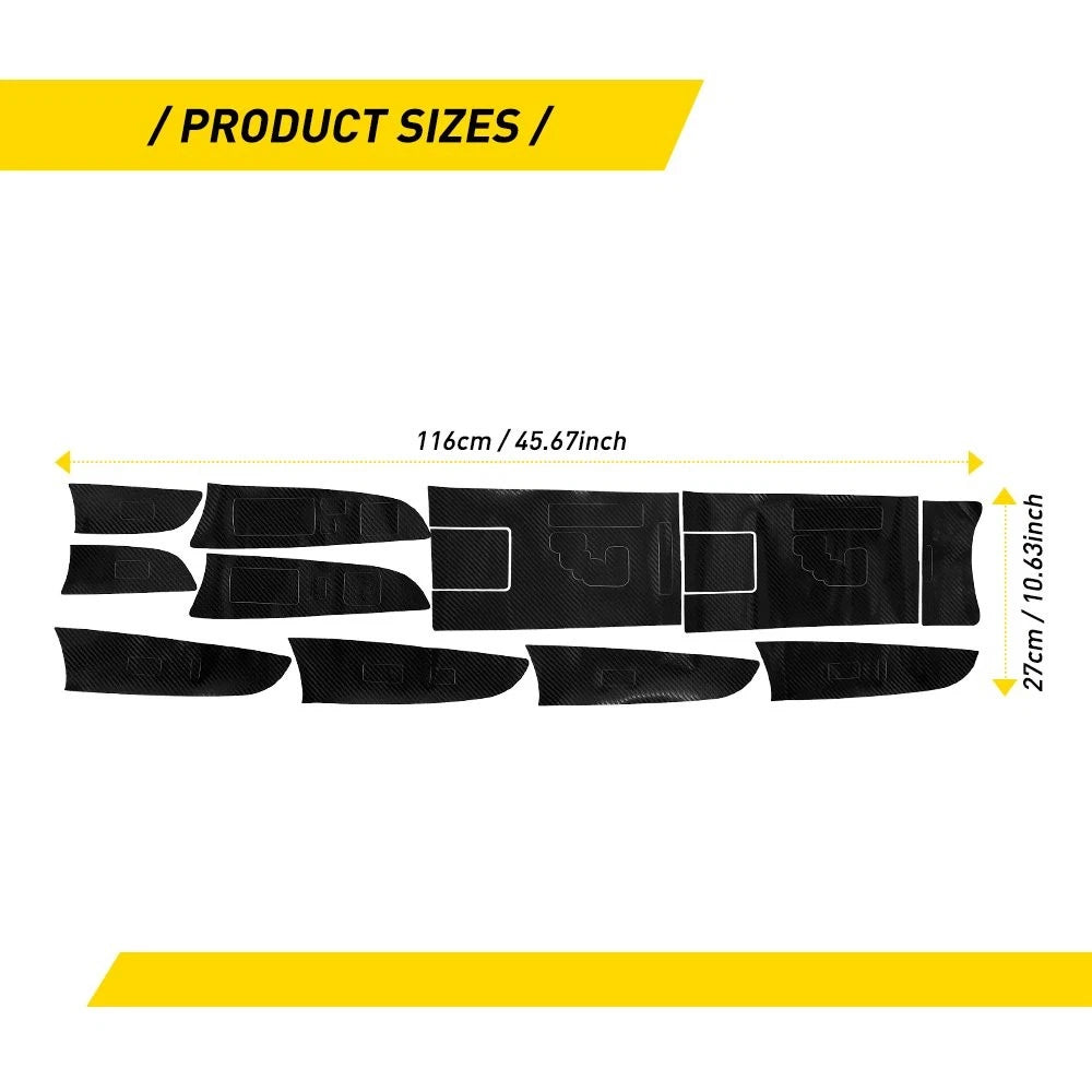 Carbon Fiber Gear Shift Box Panel Cover Trim for Lexus IS250 IS300 IS350 (2006–2012)