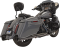 Bassani Xhaust DNT Straight Can Mufflers for M8 CVO (Chrome/Black) 1F73DNT5