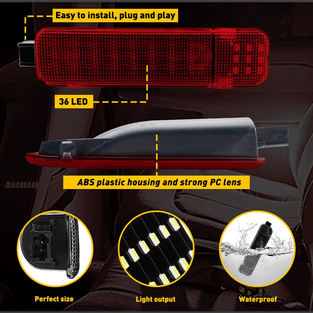 Pair LED Door Courtesy Lights for Chevy Silverado Suburban Tahoe GMC Sierra Yukon (2014–2023)