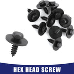 Hex Head Metal Screws with Washer for BMW E46 E60 E90 10 x