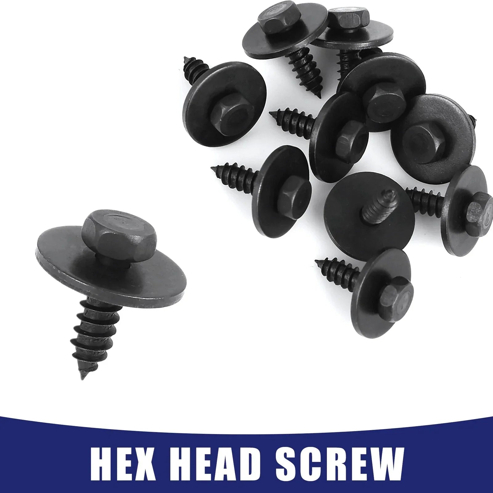 Hex Head Metal Screws with Washer for BMW E46 E60 E90 10 x