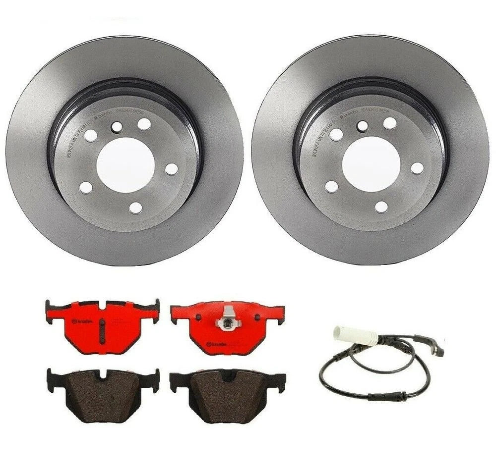 Brembo Rear Brake Kit with Ceramic Pads & Sensor for BMW X5 X6 (E70 E71)