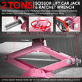 17.4in Steel Leveling Scissor Jack for SUV Wagon (4409lbs Capacity)