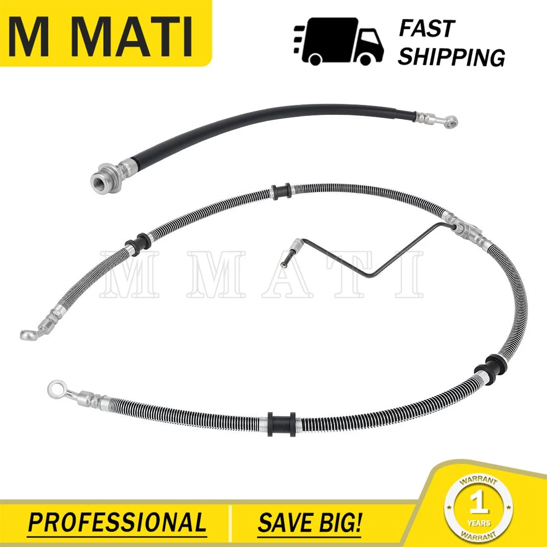 Front Brake Hose Line w/Pipe Kit for Yamaha Bruin 350 YFM350 (2004–2006)