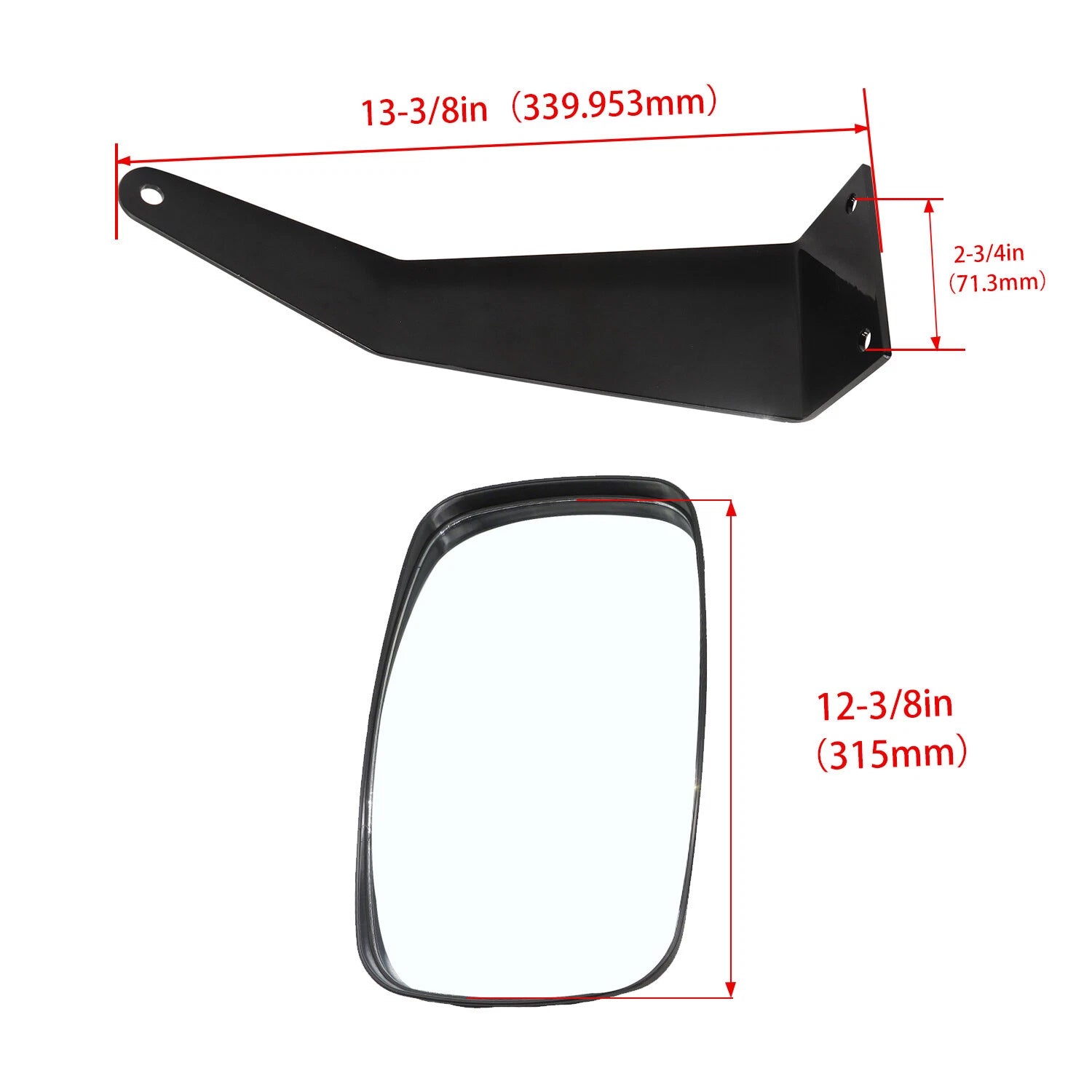 Set of 2 Value Mirrors for John Deere 5000 & 6000 Series (DM2455000)