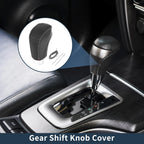 Gear Shift Knob Cover for Volkswagen Jetta (2012–2019) Black Carbon Fiber