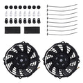 2Pcs 7" Electric Cooling Fans for Universal Radiator Application
